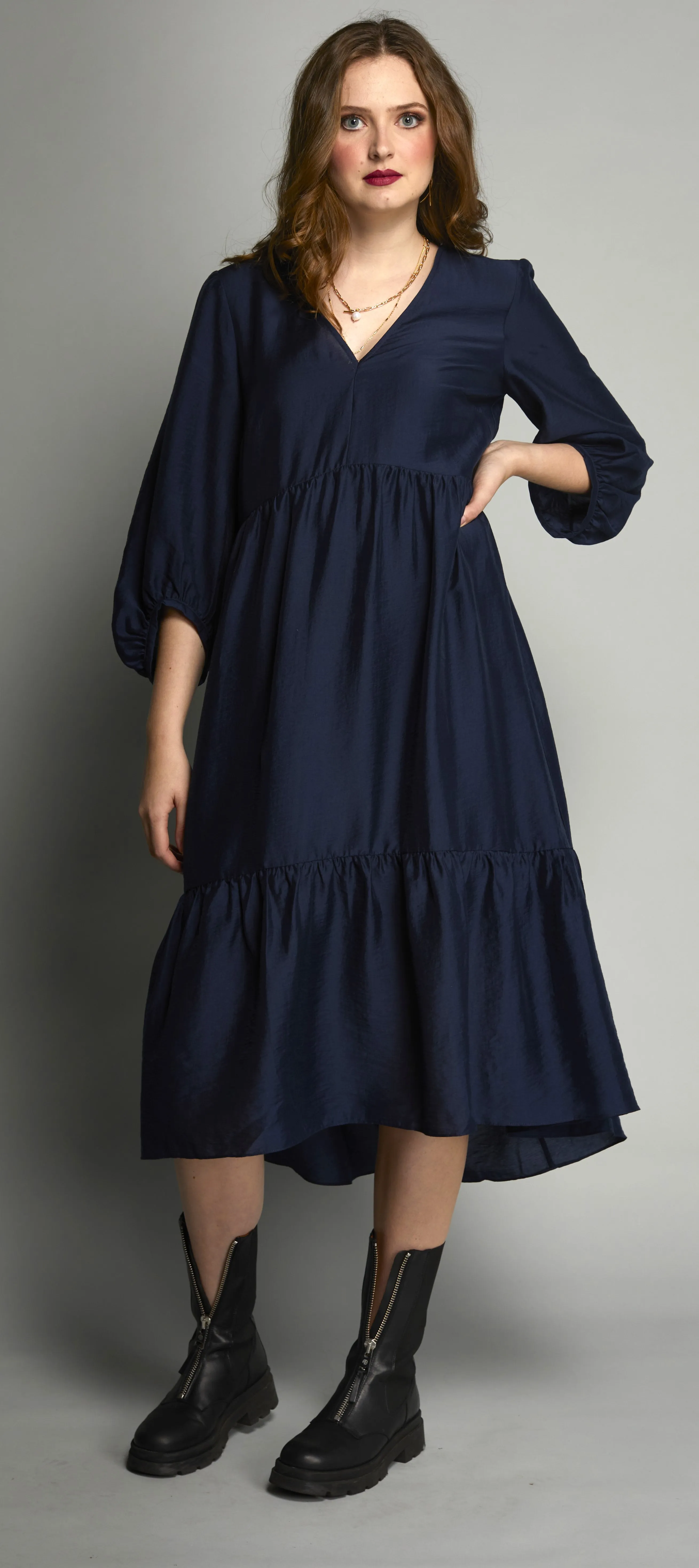 2125 - Carlo Dress - Navy LAST ONE SIZE 8