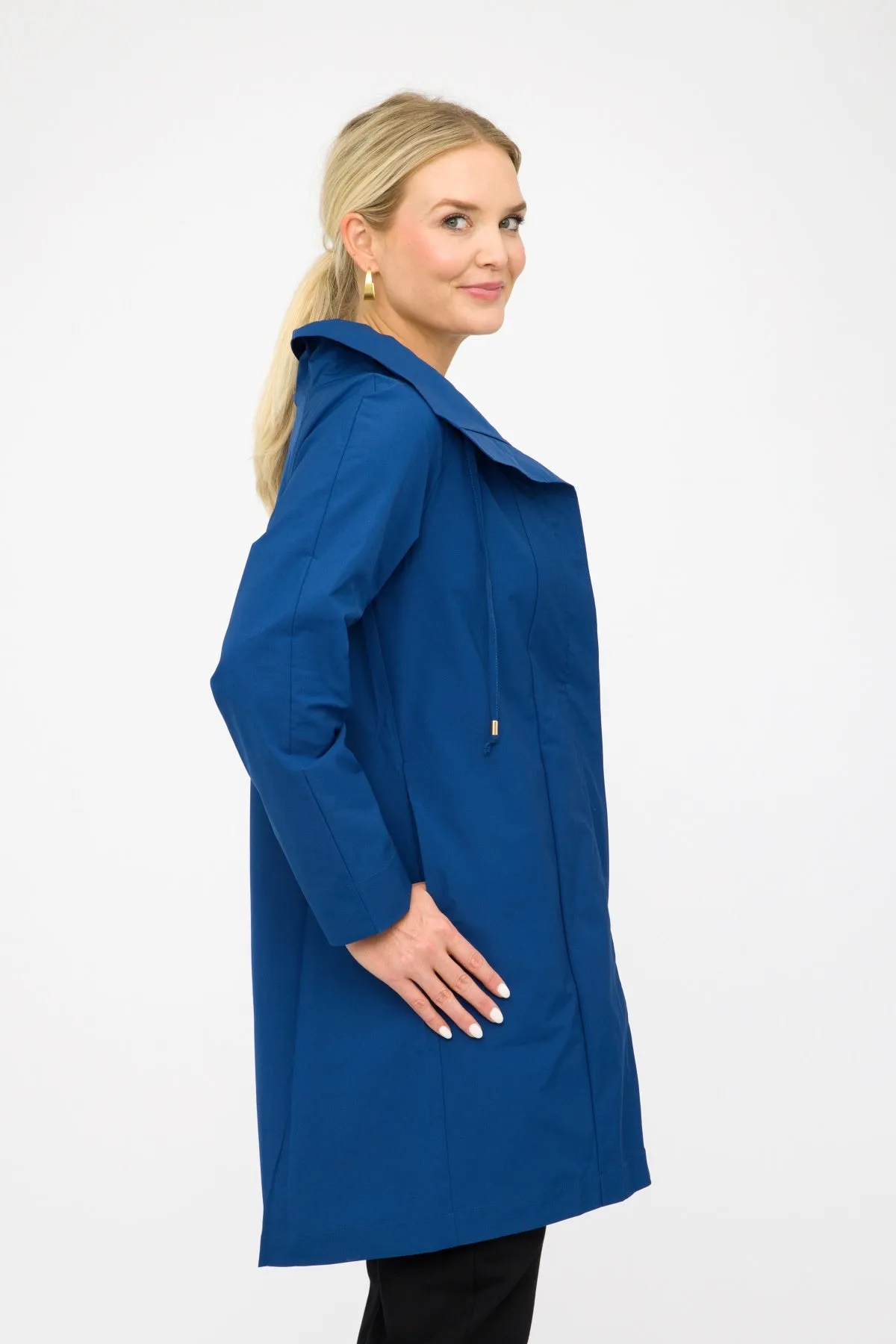 41" String Collar Zip Jacket