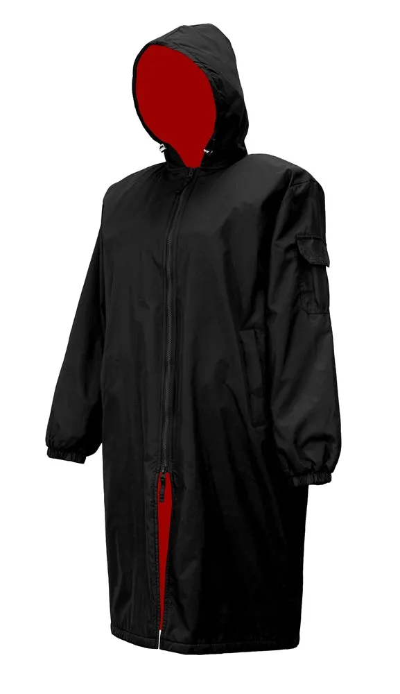Adoretex Unisex Water Resistant Swim Parka for Adults and Kids Red Lining (PK005)