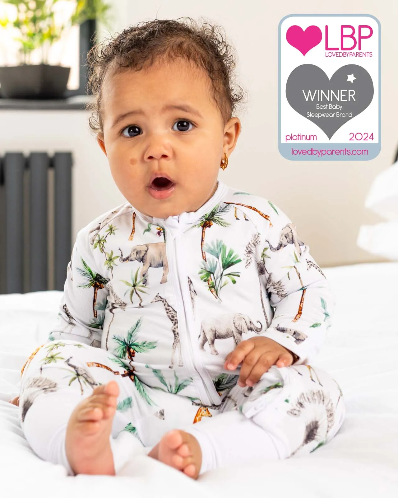 BABYGO® Safari Zip Sleepsuit
