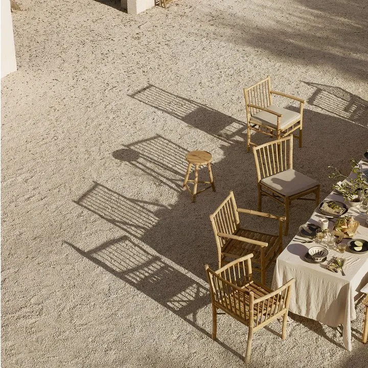 Bamboo Straight Arm Dining Chair