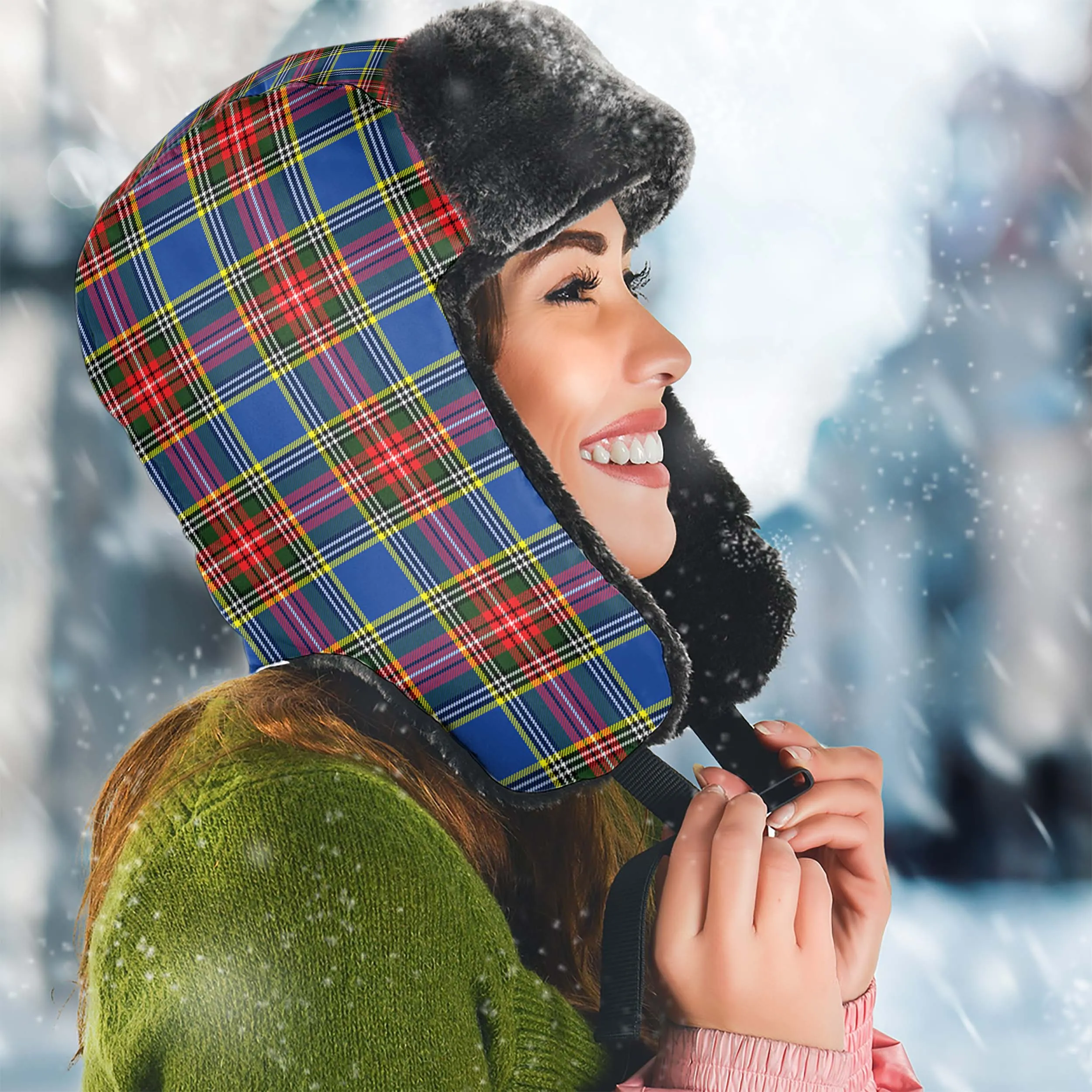 Bethune Tartan Winter Trapper Hat