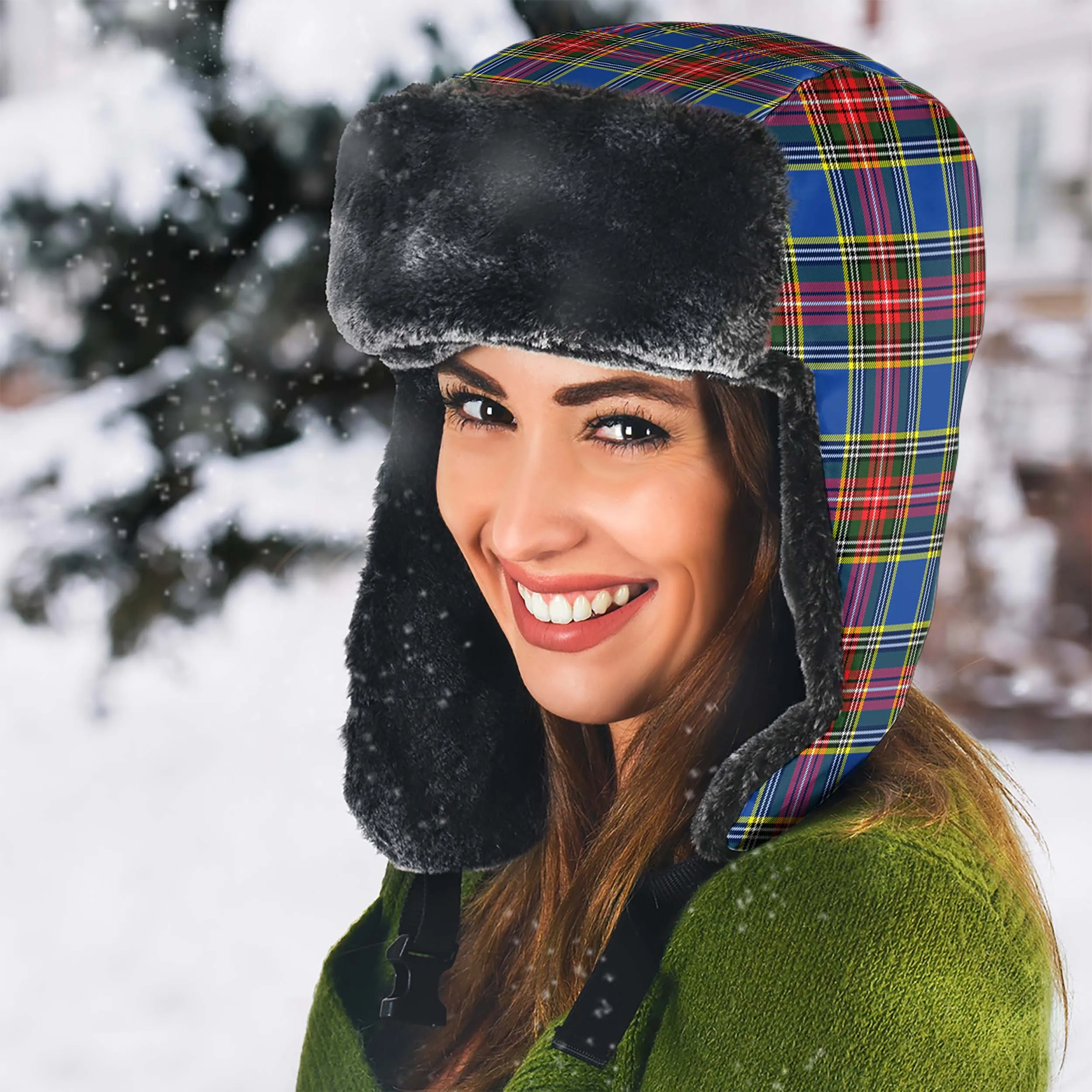 Bethune Tartan Winter Trapper Hat