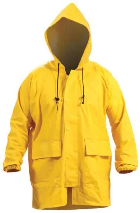 Bison, Premium Weight PVC Parka (Each) - Yellow - Size: S