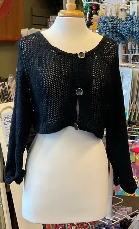BL CROPPED SWEATER W/BUTTON  DETAILED NEUTRAL LG/XLG 3 ASSORTED