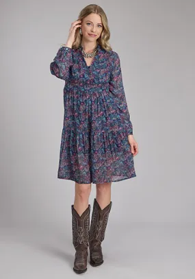 Blue Gem Floral Dress