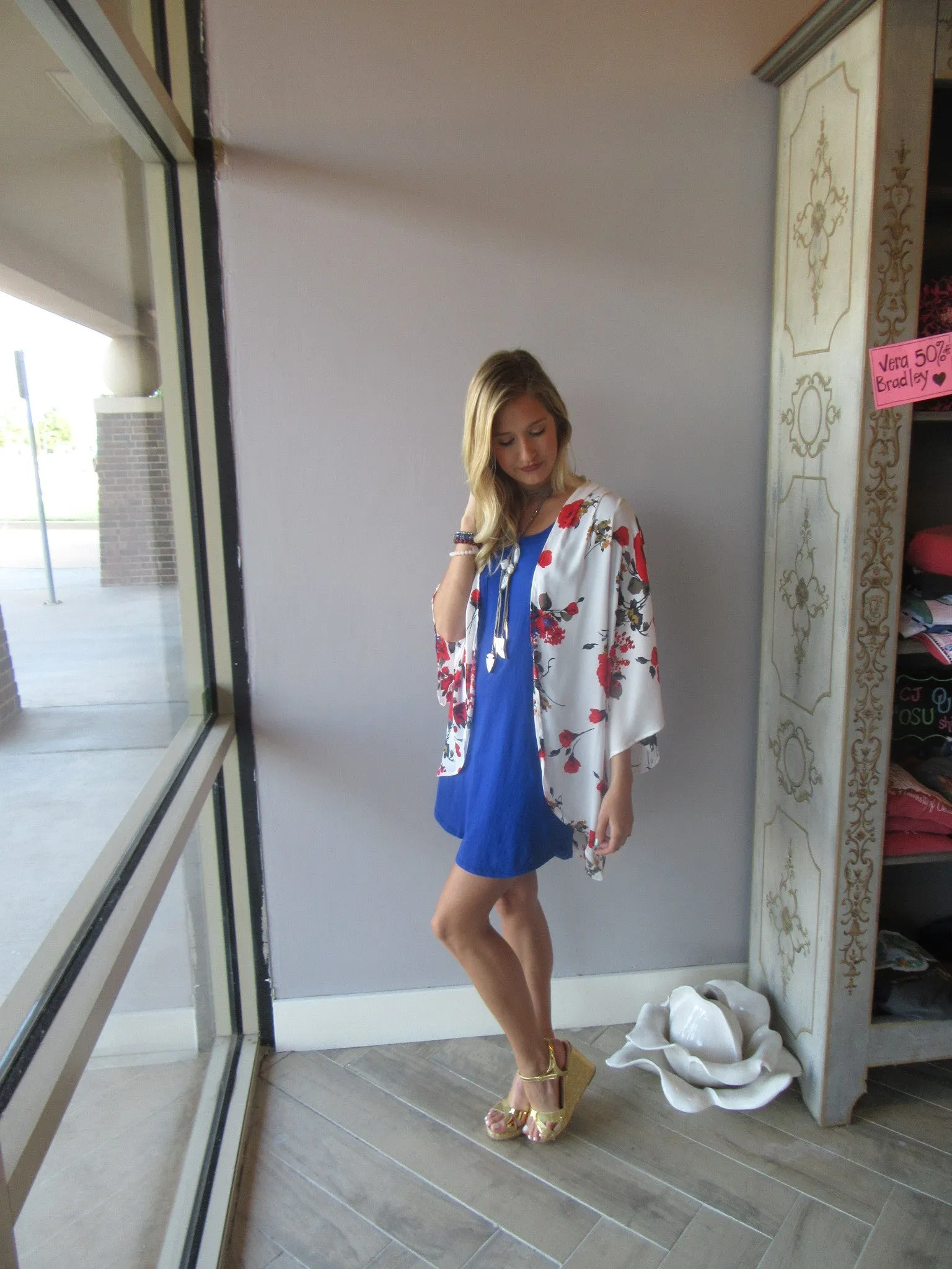 BOBI Lightweight Jersey PERFECT BOYFRIEND V-Neck ScoopNeck Tunic Dress