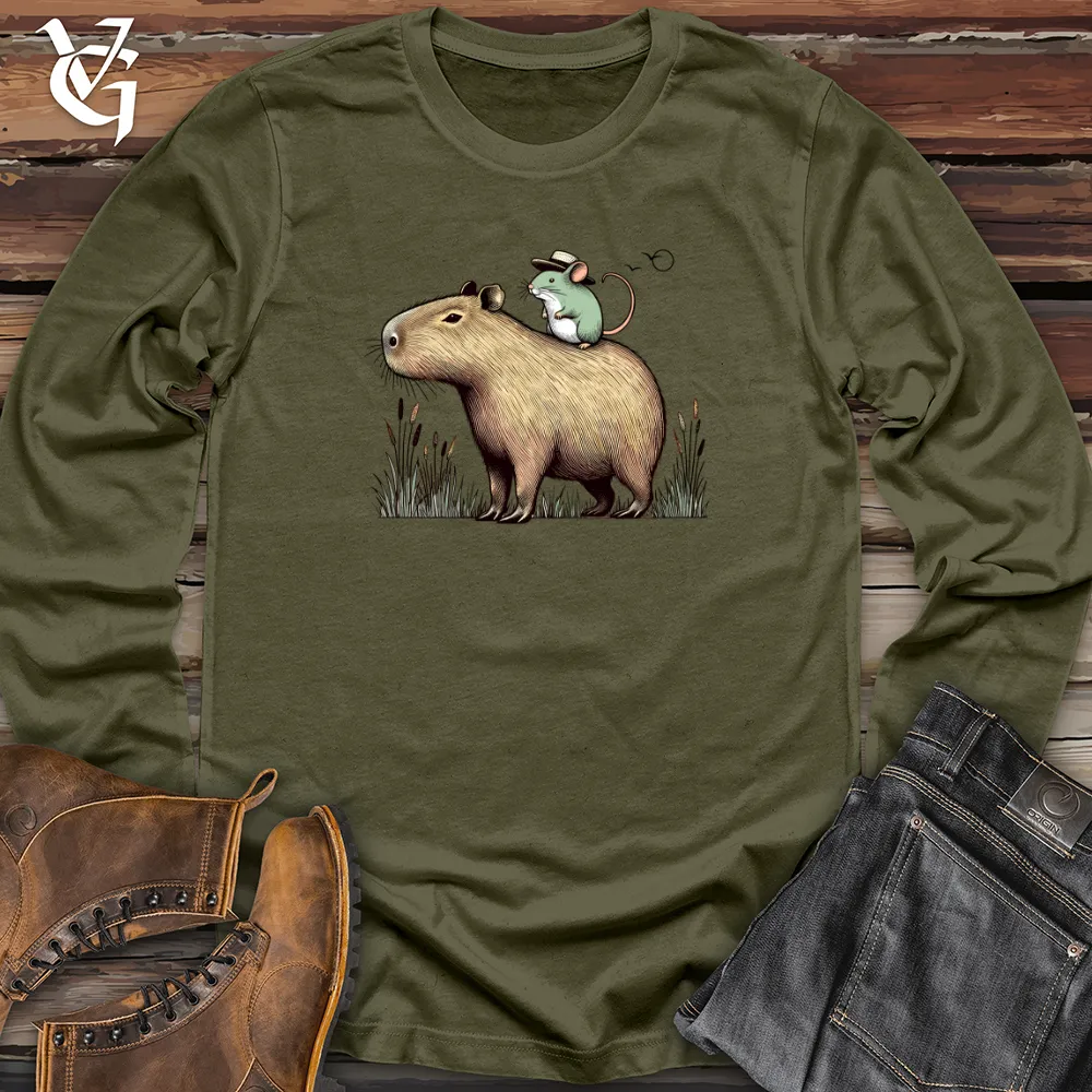 Capybara and Mouse Long Sleeve
