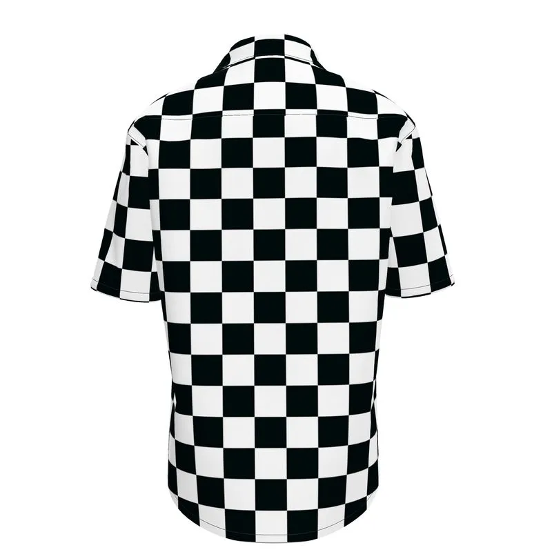 Checkered Mens Short Sleeve Shirt