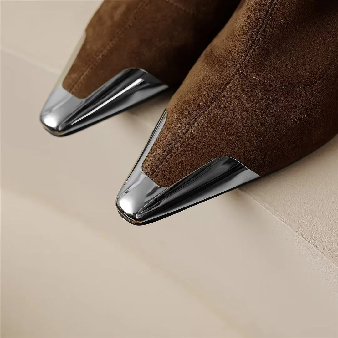CrocChic Pointed Flock Winter Boots