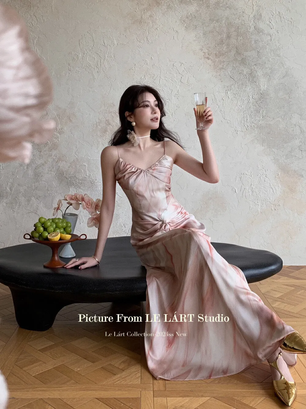 Elegant Shading Slip Dress