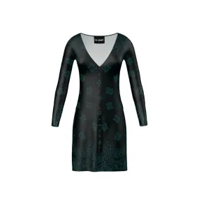 Emerald Green Bandana Art Ladies Cardigan