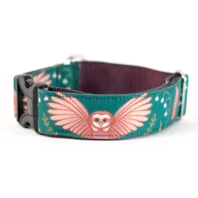 Emerald Owl Dog Collar
