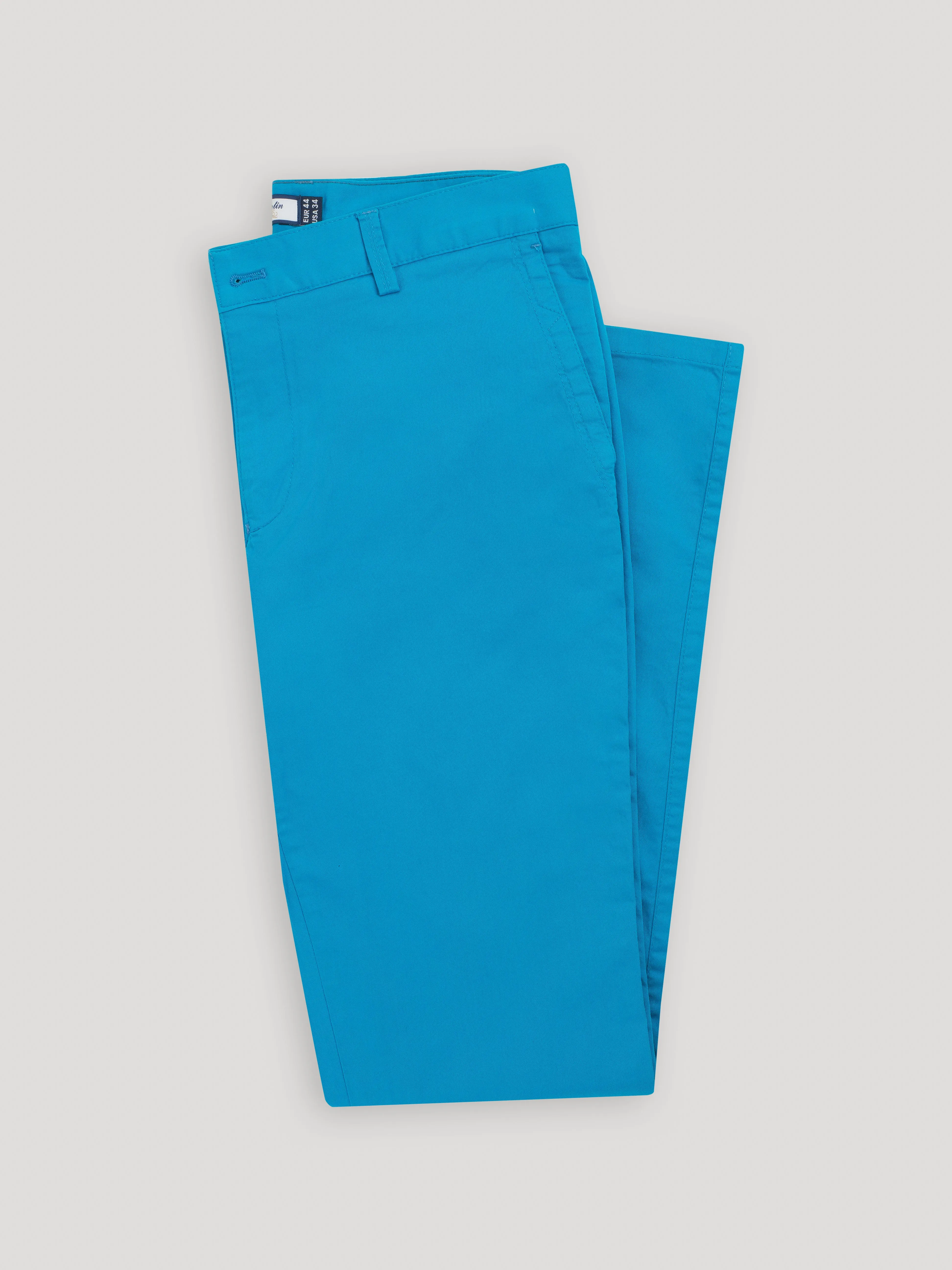 Everyday Pants | Modern Fit | 100% Cotton | Stretch | Tapered Bottom | Color: Turquoise