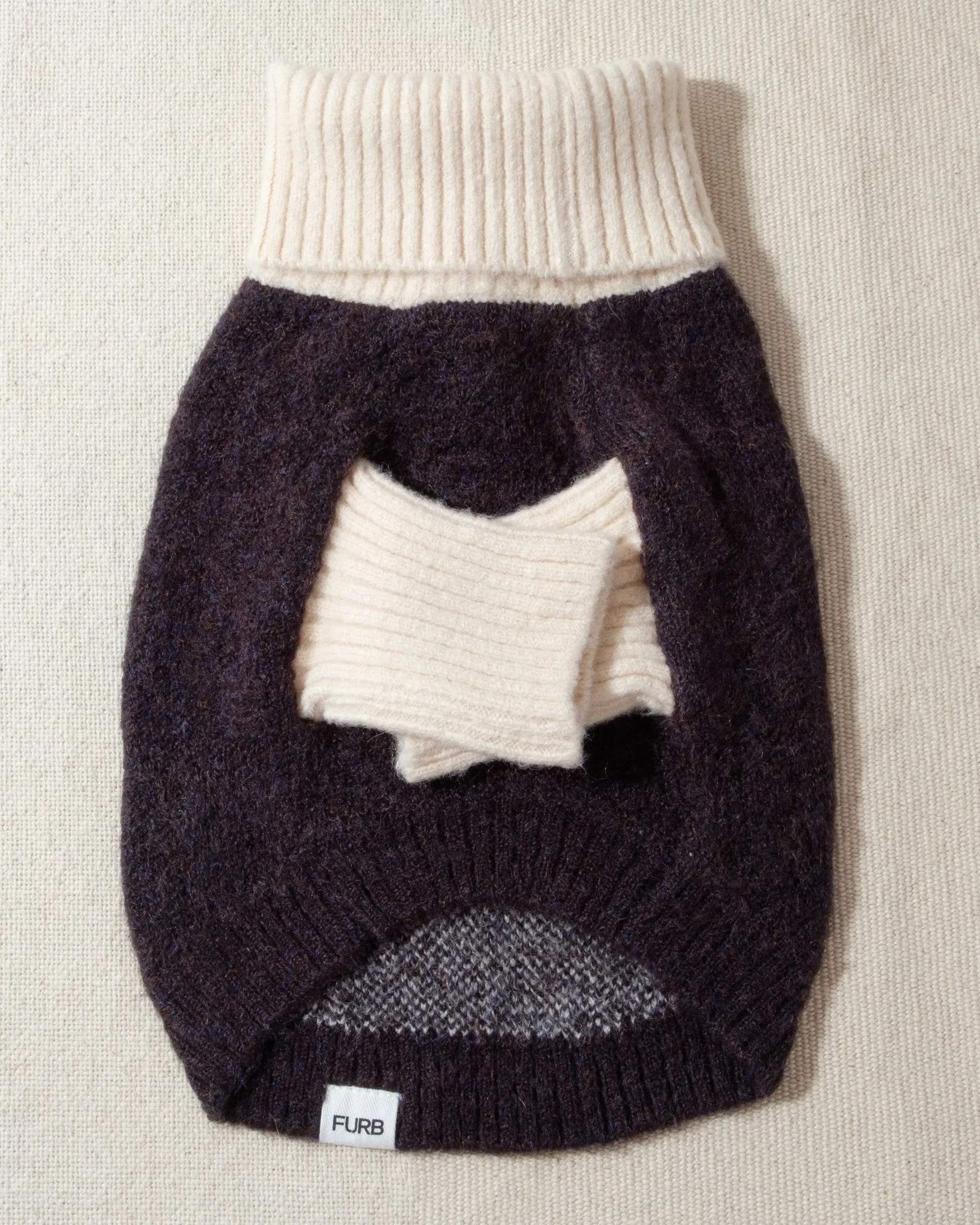 Felix Black   Ivory Dog Sweater