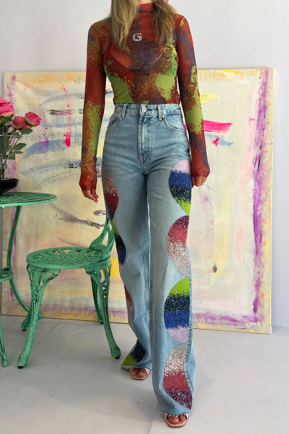 Germanier- Embellished Jeans