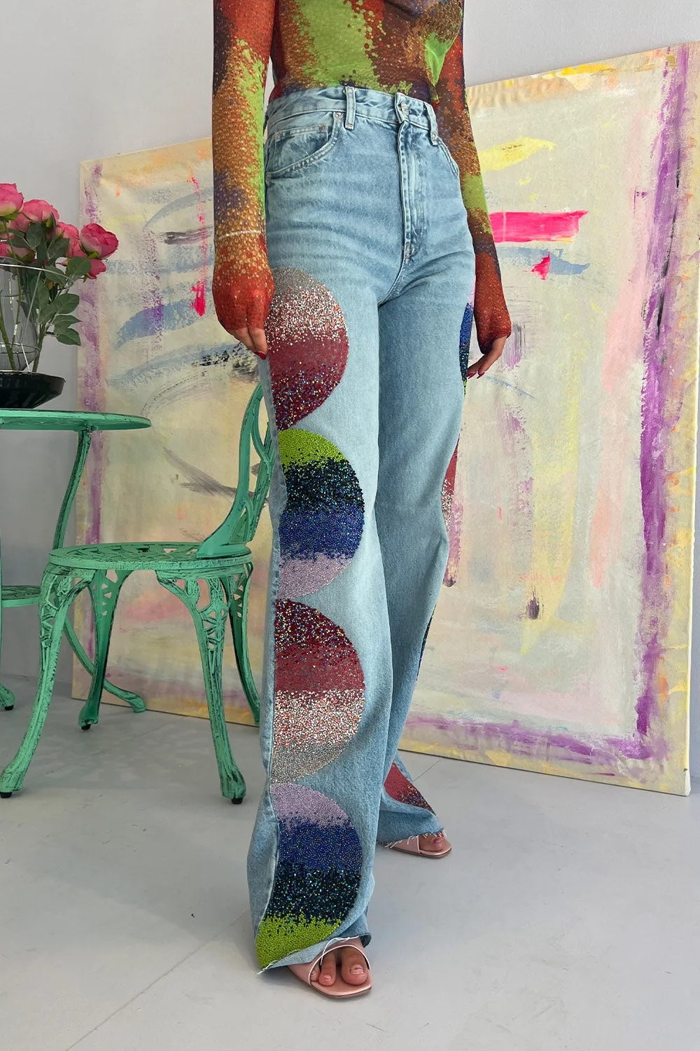 Germanier- Embellished Jeans