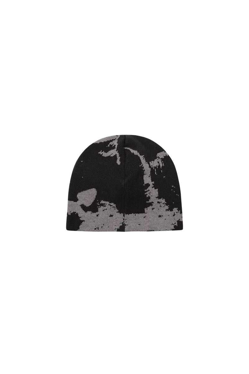 HEART SPLASH BEANIE BLACK