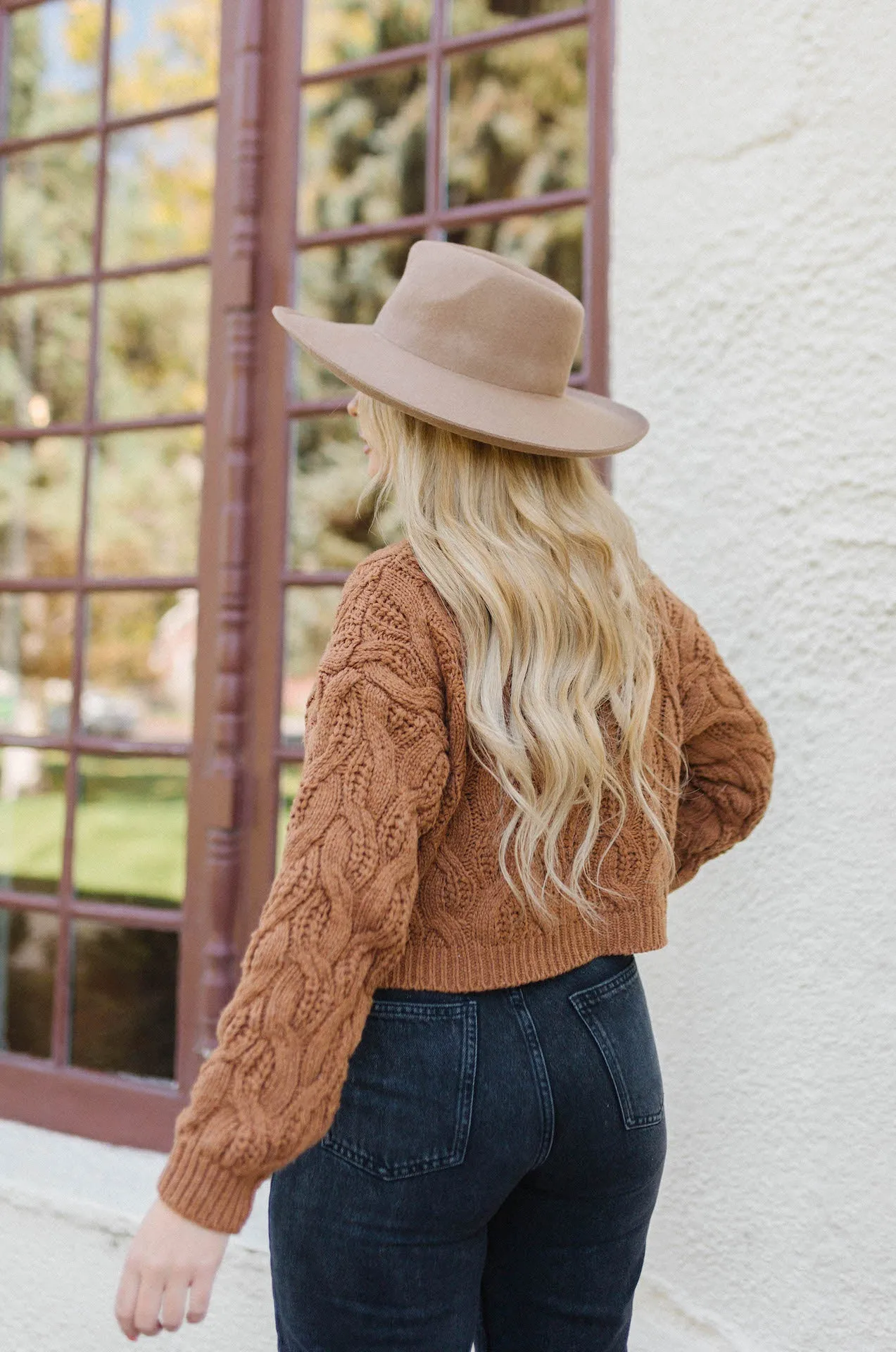 Jade Brown Knit Sweater