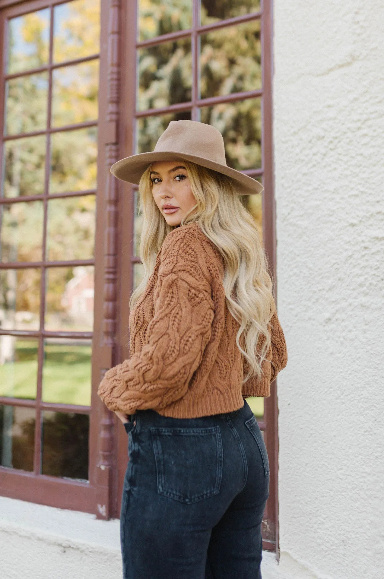 Jade Brown Knit Sweater