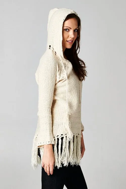 Jane Fringe Tunic Sweater