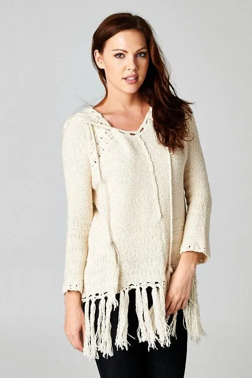 Jane Fringe Tunic Sweater