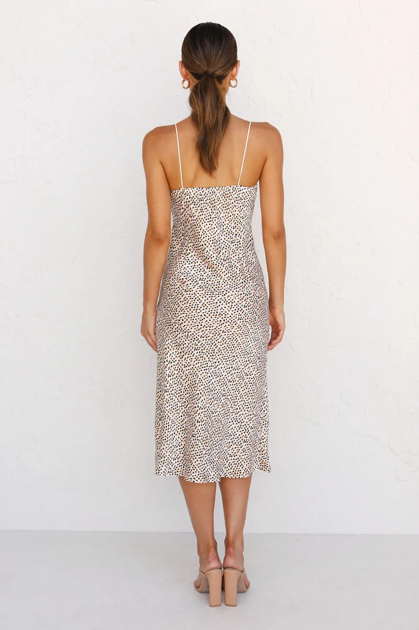 Leopard Print Sleeveless V-neck Cami Sexy Dress