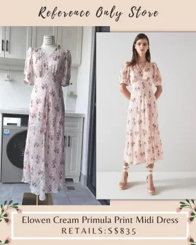 LKB Elowen Silk Blend Pink midi dress
