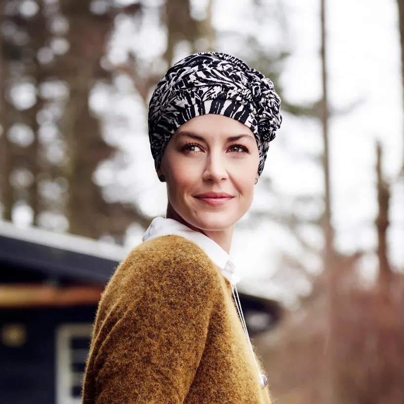 Lotus Turban - gemustert