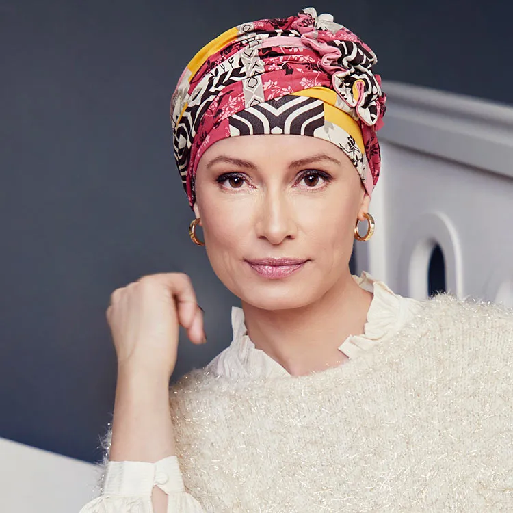 Lotus Turban - gemustert