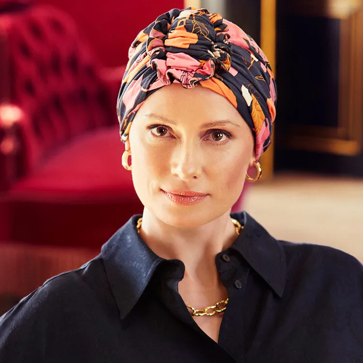 Lotus Turban - gemustert