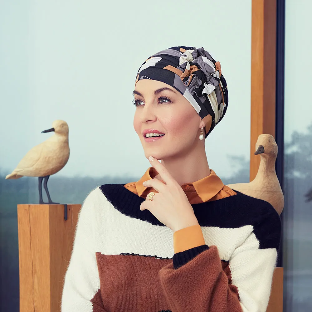 Lotus Turban - gemustert