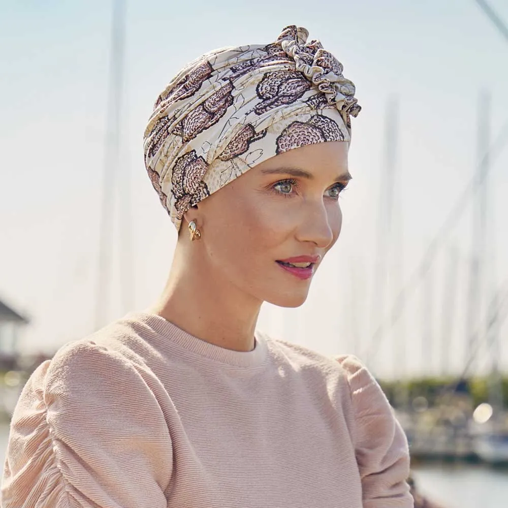 Lotus Turban - gemustert