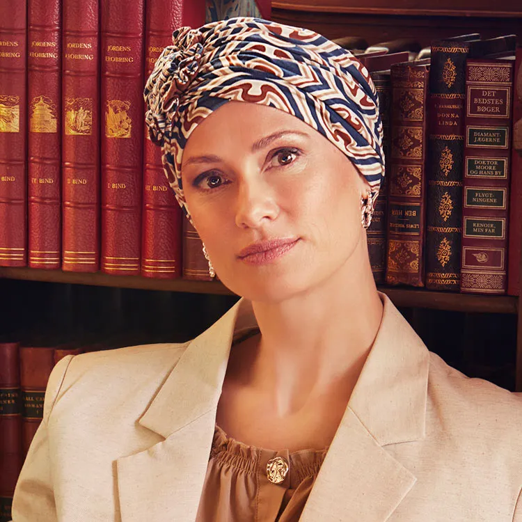 Lotus Turban - gemustert