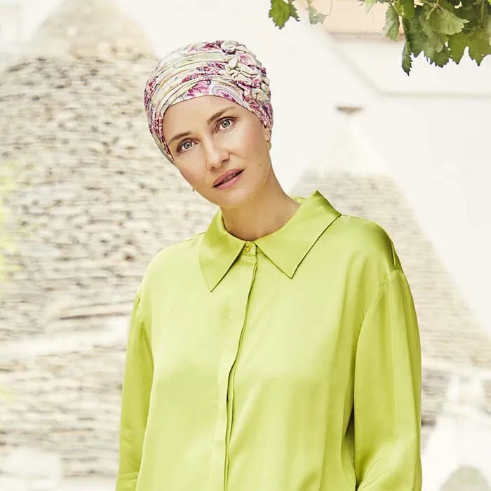 Lotus Turban - gemustert