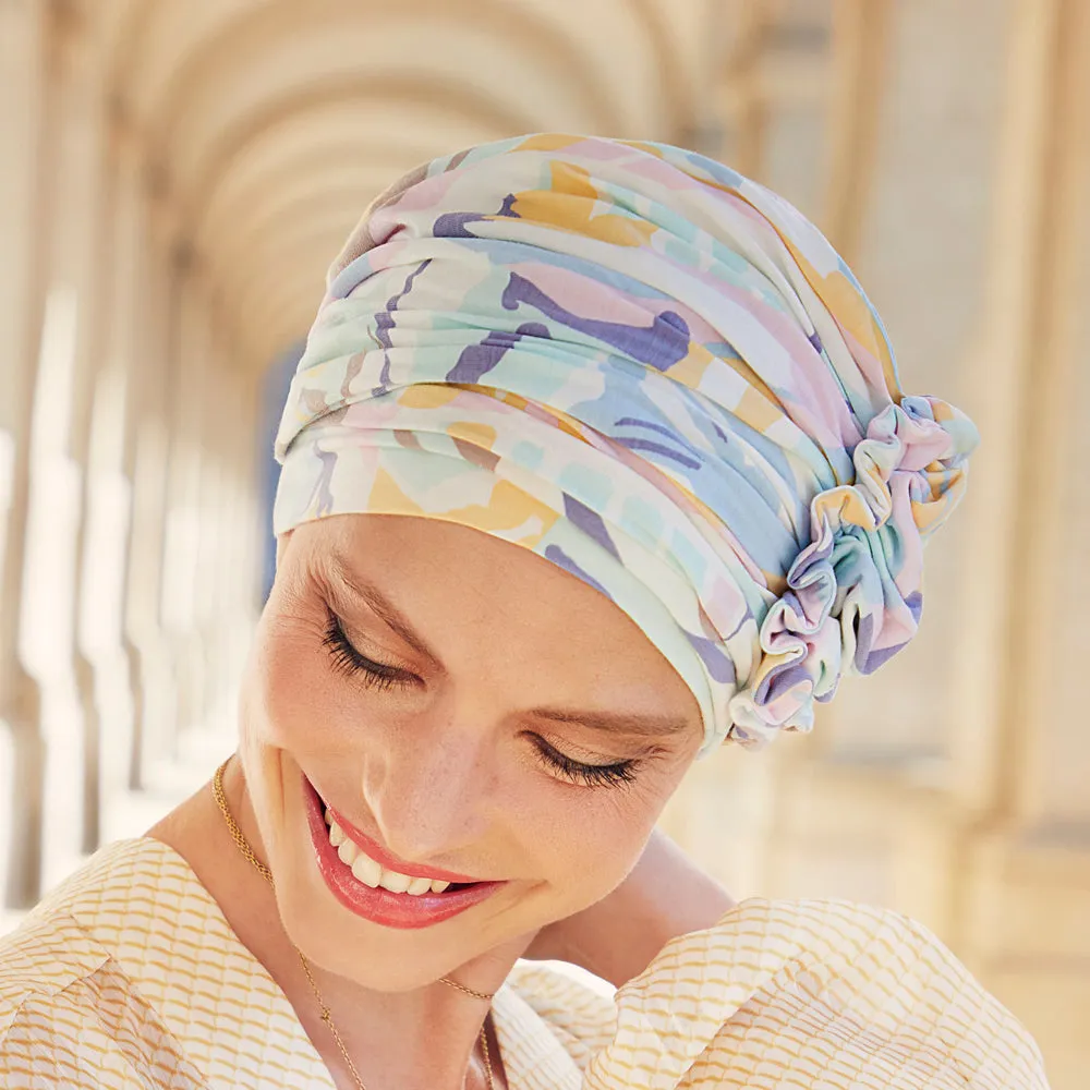 Lotus Turban - gemustert