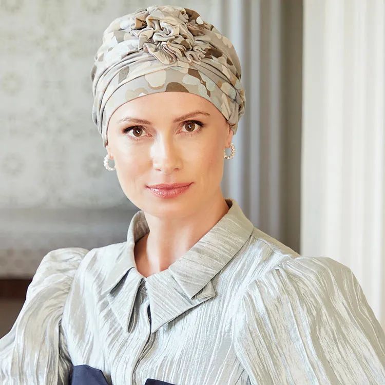Lotus Turban - gemustert