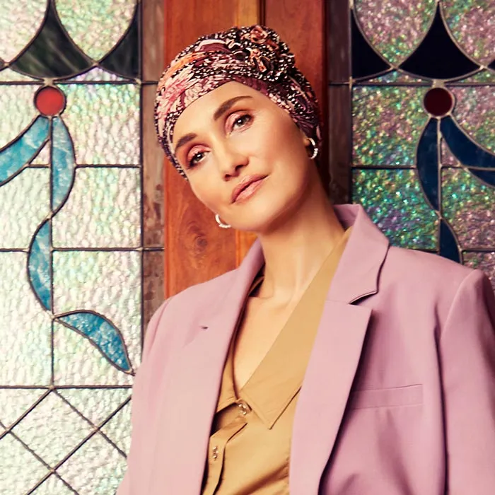Lotus Turban - gemustert