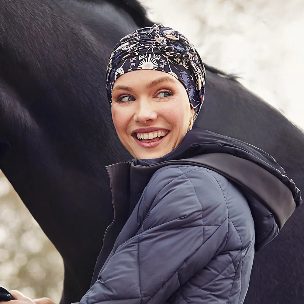 Lotus Turban - gemustert