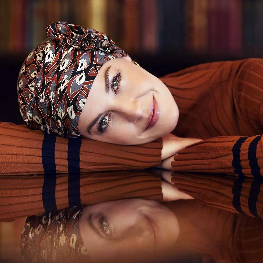 Lotus Turban - gemustert