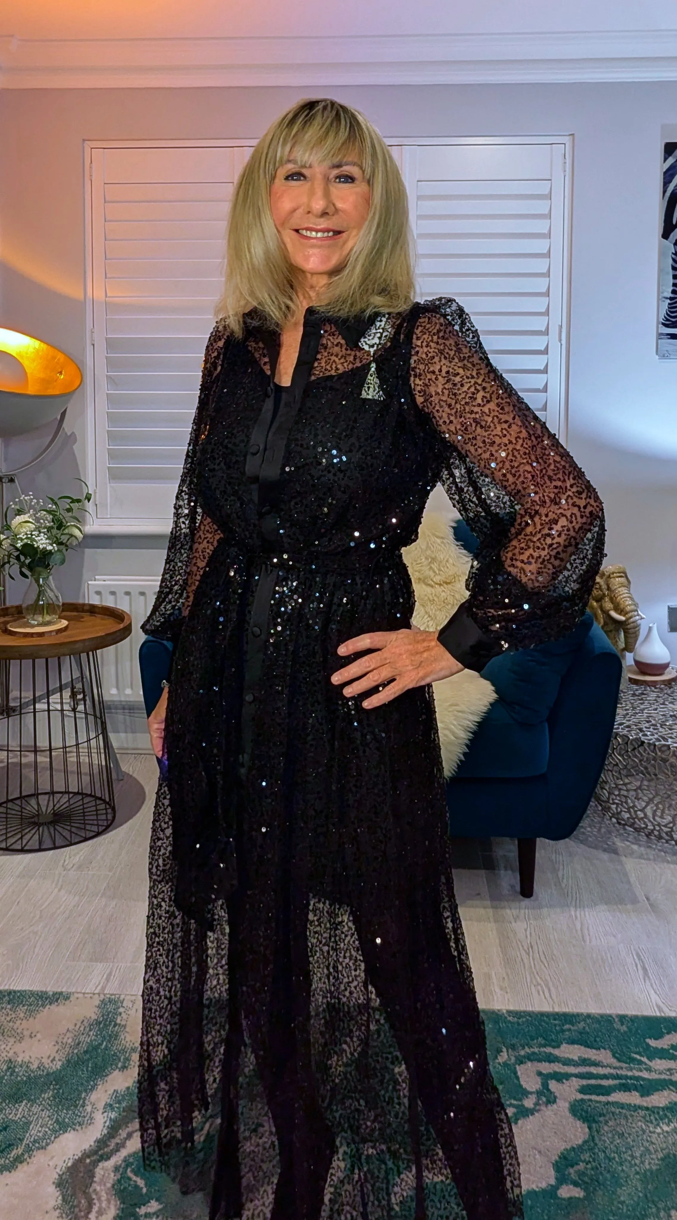 Margot Sequin Slip Dress