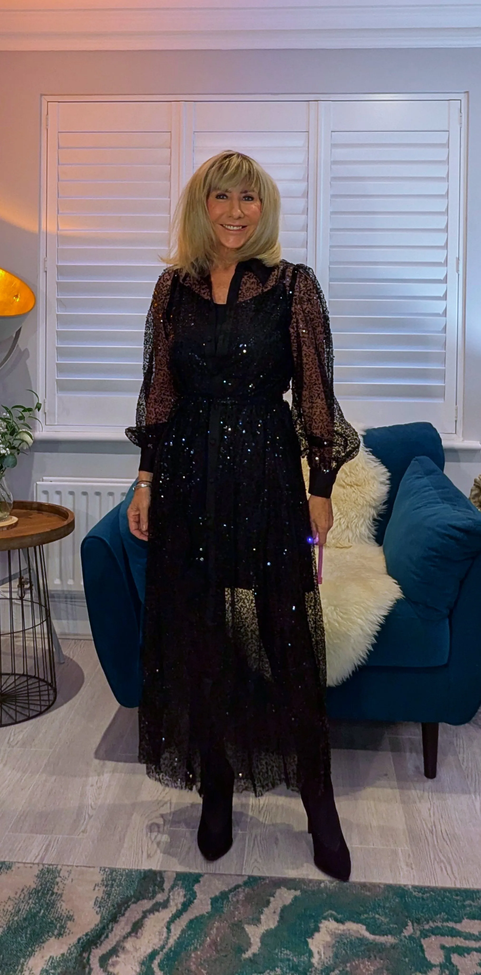 Margot Sequin Slip Dress