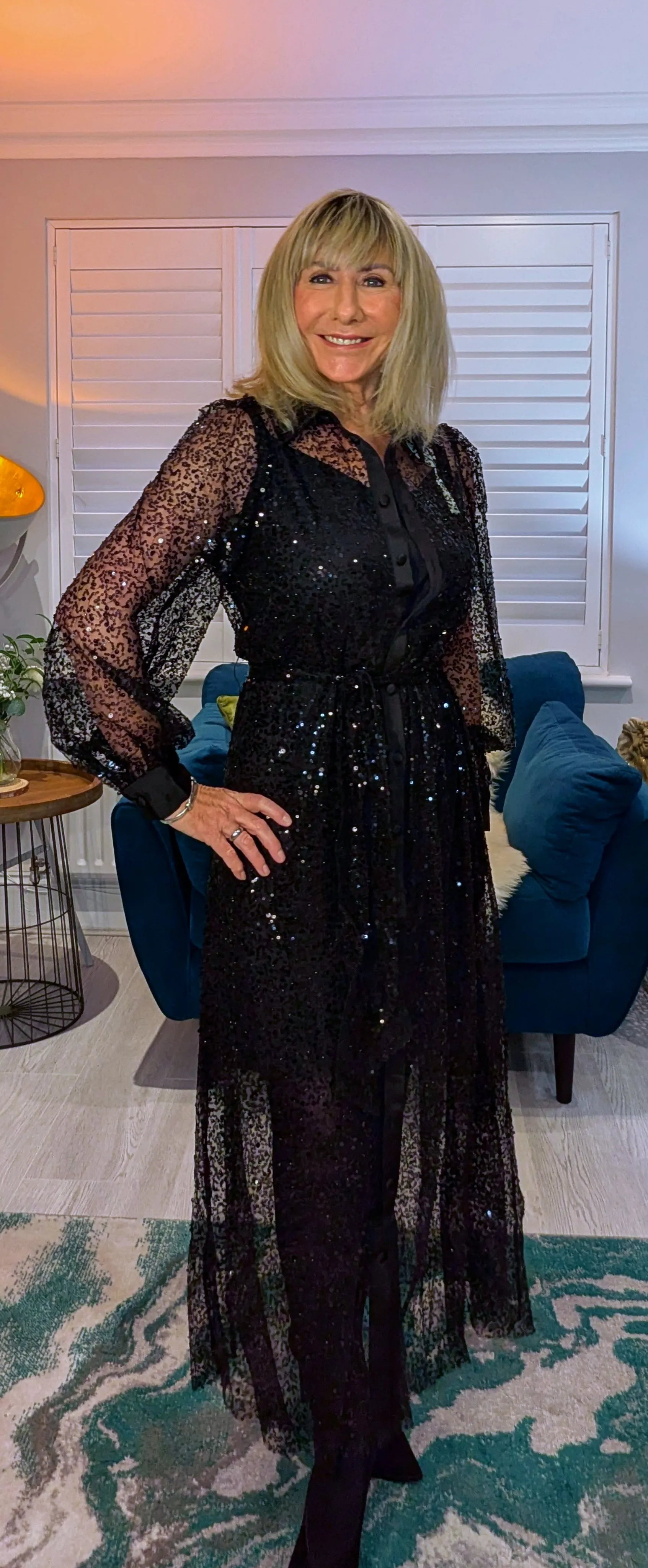 Margot Sequin Slip Dress