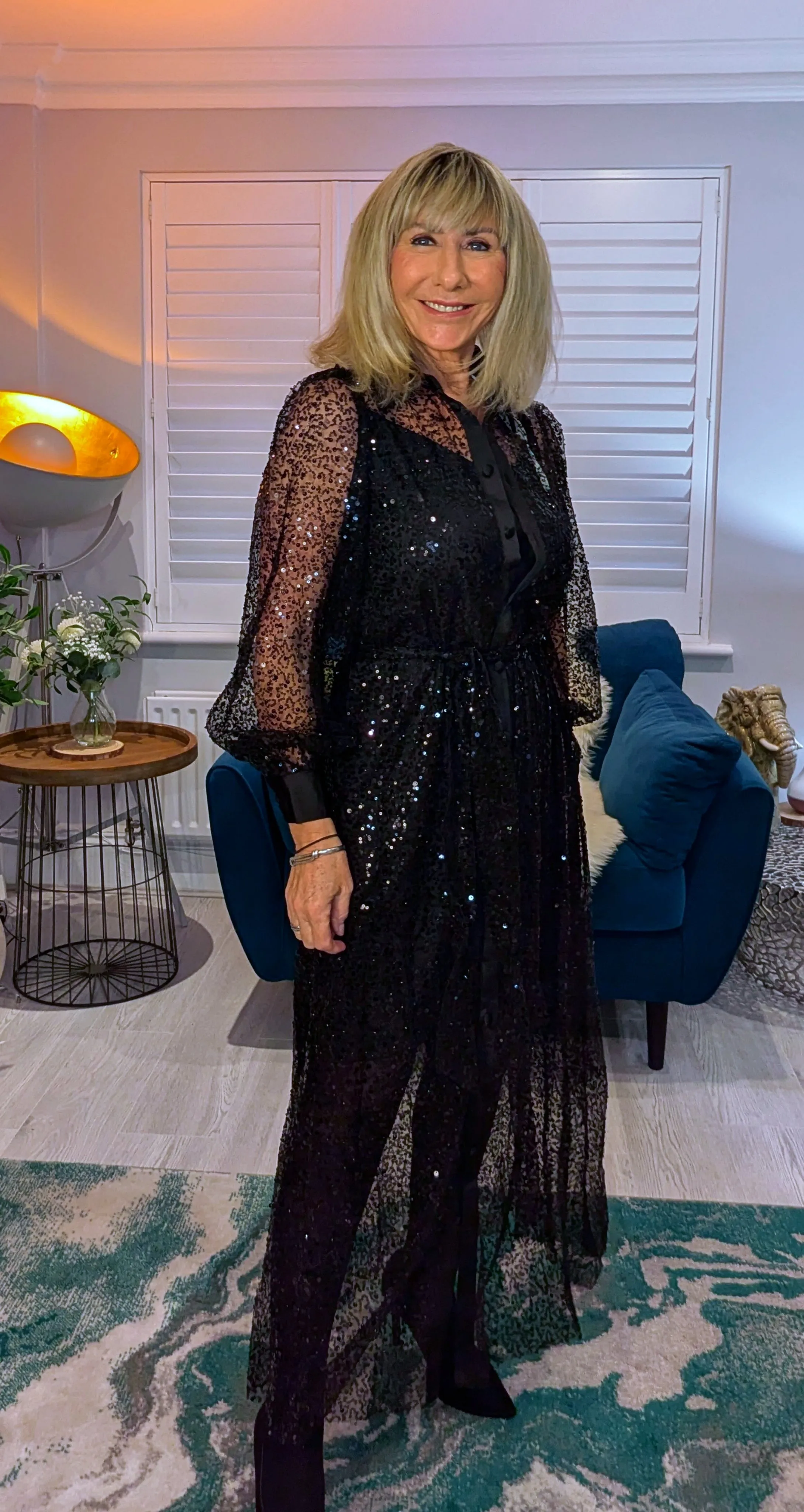 Margot Sequin Slip Dress