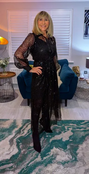 Margot Sequin Slip Dress