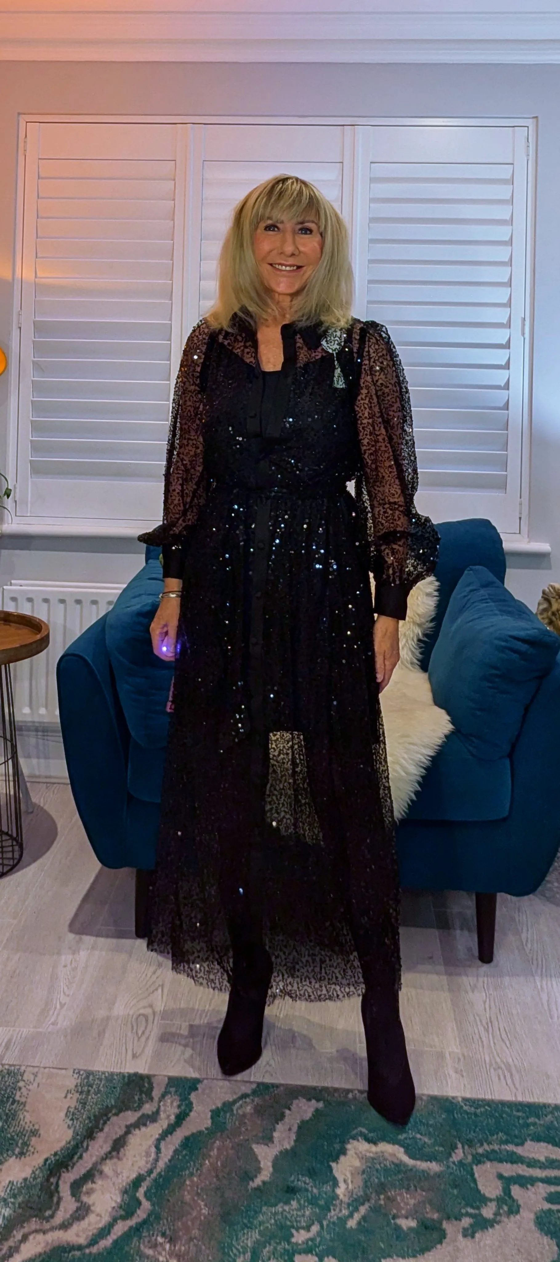 Margot Sequin Slip Dress