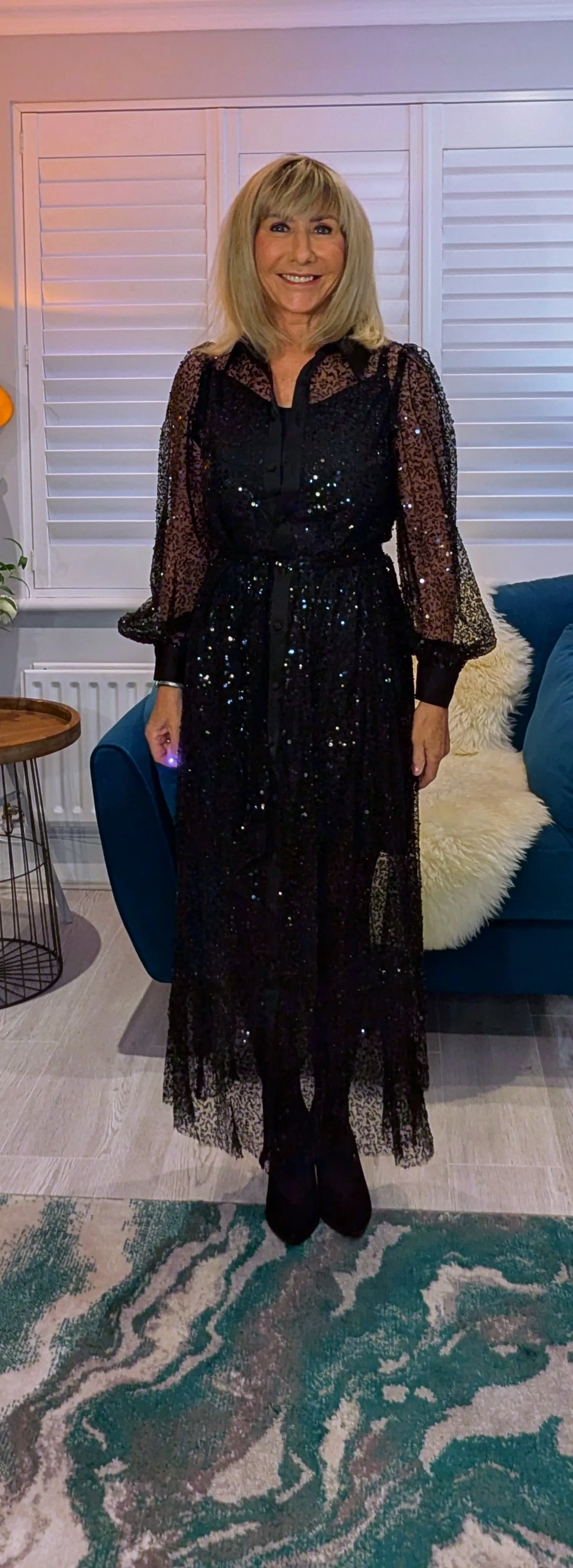 Margot Sequin Slip Dress