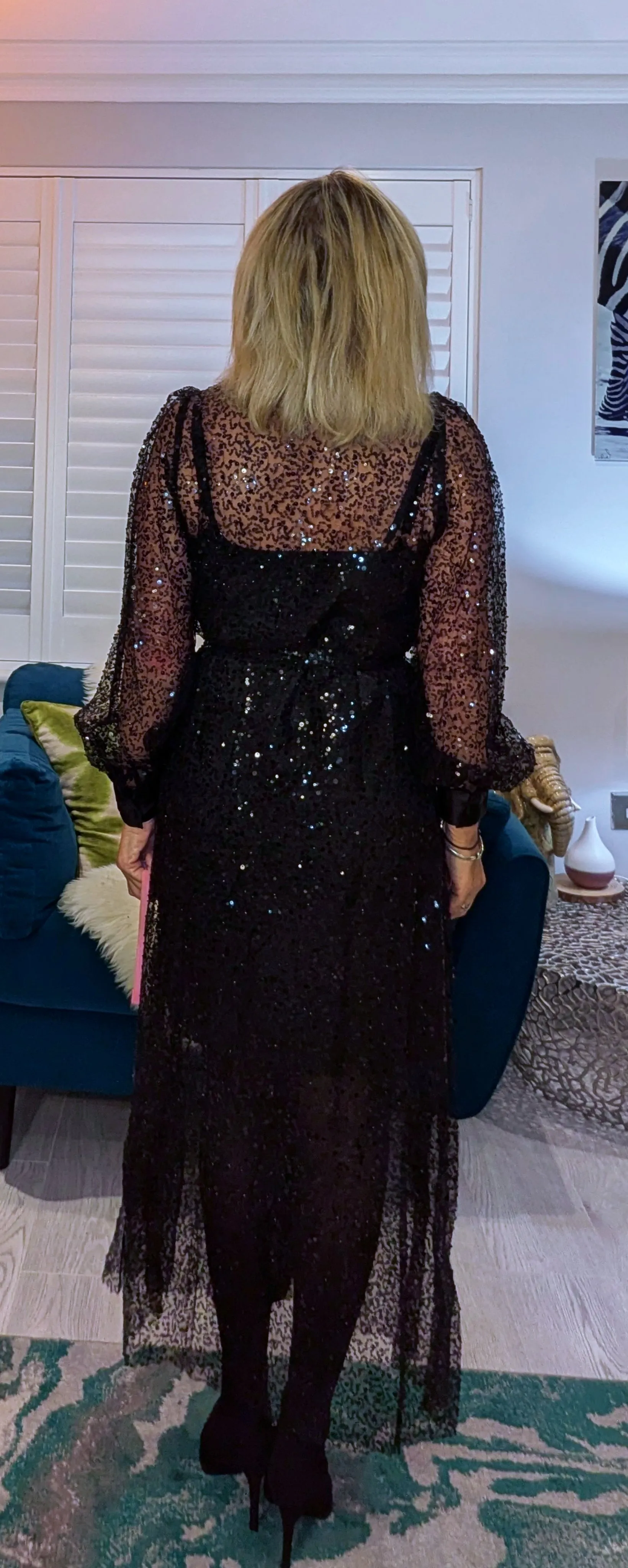 Margot Sequin Slip Dress