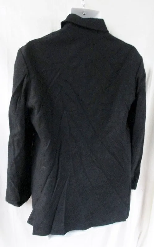 MENS CASHMERE CLASSICS Button Up JACKET Coat SOFT Black 36 S