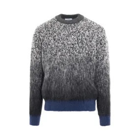 Mohair Degradé Arrow Knitwear in Anthracite
